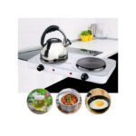 1000W + 1500W Two-position Electric Stove,Tea, Mocha, Coffee, Food Warmer-White