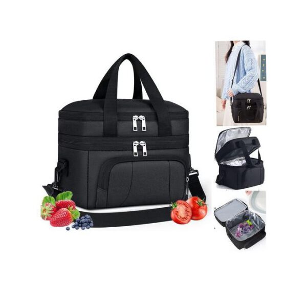 12 Litre Insulated Lunch Box Black