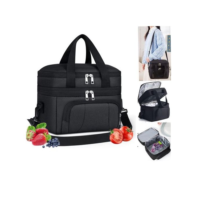 12 Litre Insulated Lunch Box Black