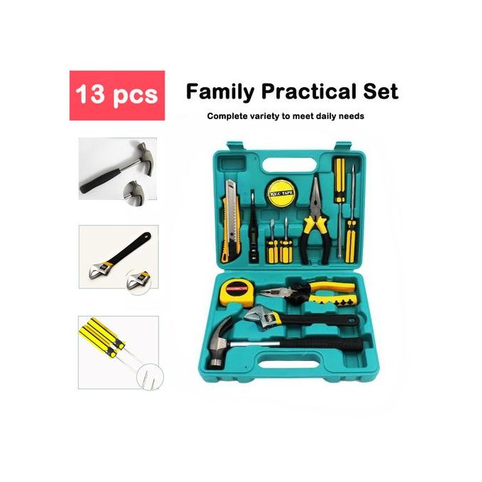 13 In 1 Home Repair Tools Box Kit Set