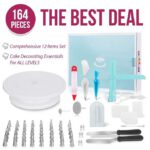 164 PCS / Set gâteau décoration Carrousel tube bouche pâtisserie sac set DIY set