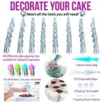 164 PCS / Set gâteau décoration Carrousel tube bouche pâtisserie sac set DIY set