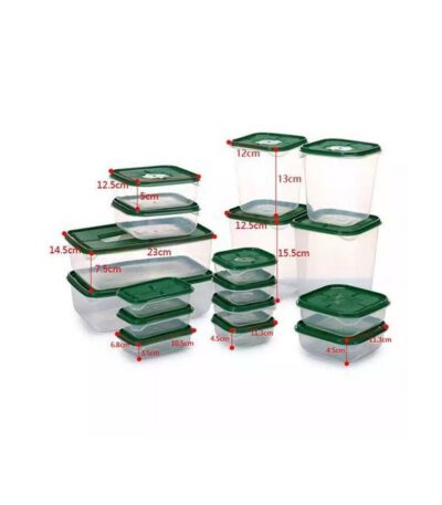 17 pièces boîte de rangement scellé a légumes