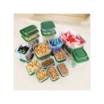 Boîtes de Conservation Alimentaire - 17Pcs/Set Coffret De Conservation De Fraîcheur Boîte À Lunch En Plastique Réfrigérateur De Cuisine Emballage D'ingrédients Boîte À Lunch Pour Micro-Ondes - Electro Dakar Sénégal