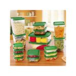 Boîtes de Conservation Alimentaire - 17Pcs/Set Coffret De Conservation De Fraîcheur Boîte À Lunch En Plastique Réfrigérateur De Cuisine Emballage D'ingrédients Boîte À Lunch Pour Micro-Ondes - Electro Dakar Sénégal