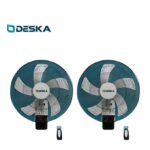 2 Ventilateurs muraux avec télécommande 18 Pouces - FW-47NO - Noir