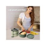 3 Layers 2L Large Capacity Lunch Box, Stainless Steel Insulated Lunch Box