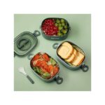 3 Layers 2L Large Capacity Lunch Box, Stainless Steel Insulated Lunch Box