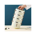 4 Layer Lunch Box, Portable Stainless Steel Insulated Lunch Box With Lunch Bag