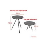 Adjustable Height Folding Table Outdoor Small Round Table