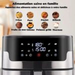 Air fryer 12 Litres digital - friteuse à air sans huile de grande capacité
