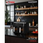AIR FRYER AF010B-XB FRITEUSE A AIR 10L DOUBLE COMPARTIMENTS