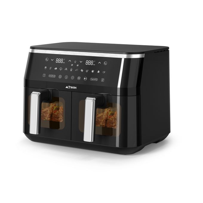 AIR FRYER AF010B-XB FRITEUSE A AIR 10L DOUBLE COMPARTIMENTS