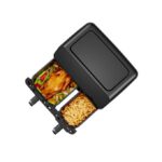 Air Fryer - Friteuse à Air Electrique 8.6 litres - 2700W - H08AFBK2S1 5.3L & 3.3L DOUBLE