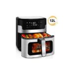Air fryer, Friteuse à Air -Revêtement Antiadhésif 12L - 2400watt Noir
