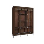 Armoire de rangement Penderie en Tissu - Marron