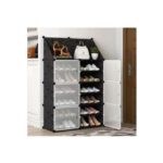 Armoire Etagère à Chaussures Modulable - DIY 6 Cubes en 2 avec porte sac