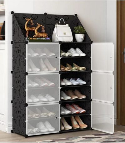 Armoire Etagère à Chaussures Modulable Plus - DIY 6 Cubes divisés en 2