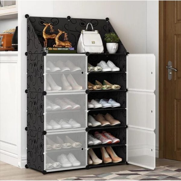 Armoire Etagère à Chaussures Modulable Plus - DIY 6 Cubes divisés en 2