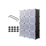 Armoire Etagère Modulable - 12 Cubes Dimension : 165cm/111cm/47cm