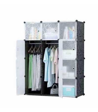 Armoire Etagère Modulable - 12 Cubes Dimension : 165cm/111cm/47cm