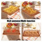 Bac cuivre antiadhésif, plateau de cuisson en maille de four+panier à chips