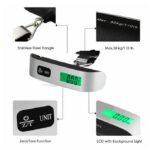 Balance à bagages suspendus numérique 50 kg/110 lb pour voyage LCD poids électronique