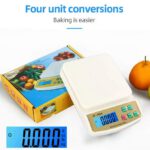 Balance de Cuisine Electronique 10 kg , balance numérique portable led 10 kilo pour aliments et autres, précision au gramme près electronic compact scale sf-400A