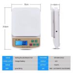 Balance de Cuisine Electronique 10 kg , balance numérique portable led 10 kilo pour aliments et autres, précision au gramme près electronic compact scale sf-400A