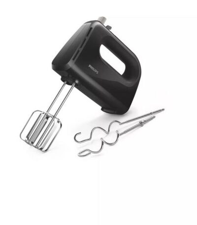 Batteur Electrique à Main Avec Fouets et Crochets de Pétrissage en acier inoxydable - 5 Vitesses - 280W