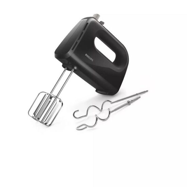 Batteur Electrique à Main Avec Fouets et Crochets de Pétrissage en acier inoxydable - 5 Vitesses - 280W