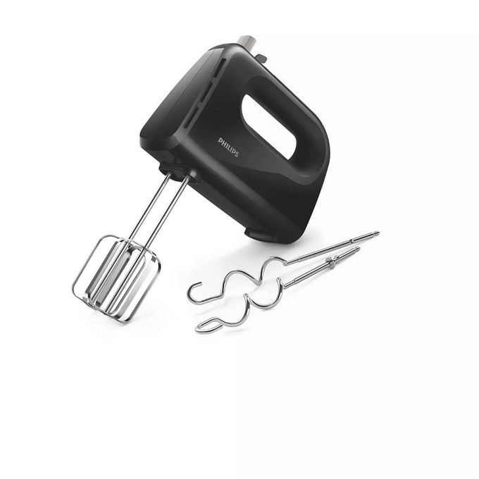 Batteur Electrique à Main Avec Fouets et Crochets de Pétrissage en acier inoxydable - 5 Vitesses - 280W
