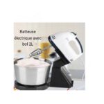 Batteur électrique - Batteur sur socle acier inoxydable et pot de mélange 2L
