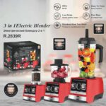 Blender electrique 3 en 1 - mixeur de jus avec minuterie multifonction