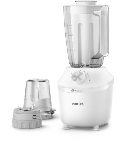 Blender + Hachoir - 2 litres, 2 vitesses + impulsion Bocal en Plastique - 600 W