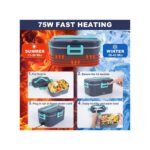 Boîte à lunch électrique thermique chauffée pour Voiture, Bureau, Chambre à coucher, Salon, Cuisine, Intérieur, Extérieur