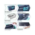 Boîte à lunch électrique thermique chauffée pour Voiture, Bureau, Chambre à coucher, Salon, Cuisine, Intérieur, Extérieur