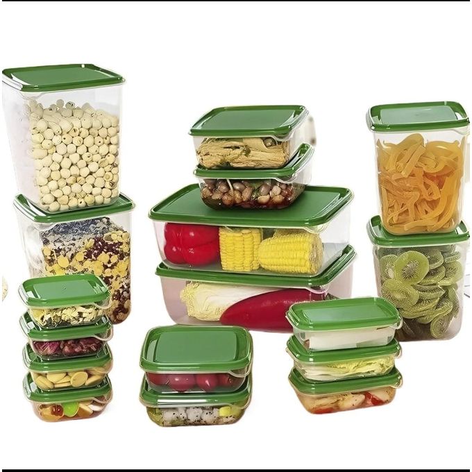Bols de conservation plastique pour les aliments_17pieces.
