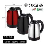 Bouilloire Electrique - 2 Litres - Inox - 2000W (ultra rapide et résistant) tangalou kay nokh am nokh bou tang fat fat chauffe eau électrique c3