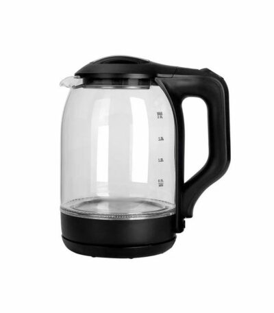 Bouilloire Electrique en Verre 2L - 2200W - Noir