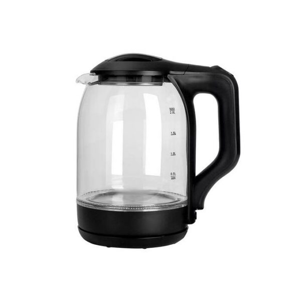 Bouilloire Electrique en Verre 2L - 2200W - Noir