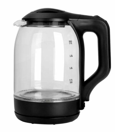 Bouilloire Electrique en Verre 2L - 2200W - Noir