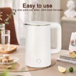 Bouilloire En Acier Inoxydable De 2,3 L, Mise Hors Tension Automatique, Double Couche Anti-brûlure