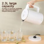 Bouilloire En Acier Inoxydable De 2,3 L, Mise Hors Tension Automatique, Double Couche Anti-brûlure