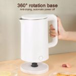 Bouilloire En Acier Inoxydable De 2,3 L, Mise Hors Tension Automatique, Double Couche Anti-brûlure