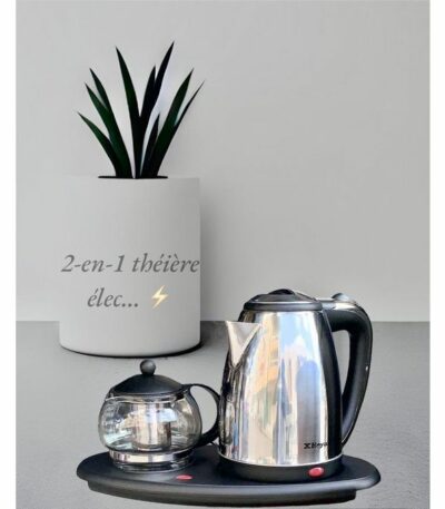 Bouilloire ou Chauffe Eau Electrique en Inox 2L