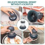 Brosse Distributeur de Savon Liquide / Gel-Livré avec quatre têtes de brosse de remplacement