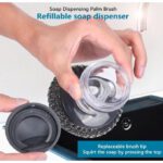 Brosse Distributeur de Savon Liquide / Gel-Livré avec quatre têtes de brosse de remplacement