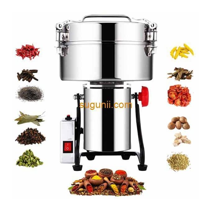 Broyeur à grains électrique à haut débit en acier inoxydable 3kg, broyage à grande vitesse de 32 000 tr/min, broyeur d'aliments