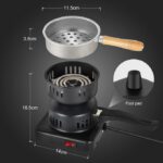 Brûleur à charbon électrique, pour démarrage au charbon de bois, multi-usages, cuisinière électrique rapide, brûleur à charbon de bois pour cuisinière à charbon de bois